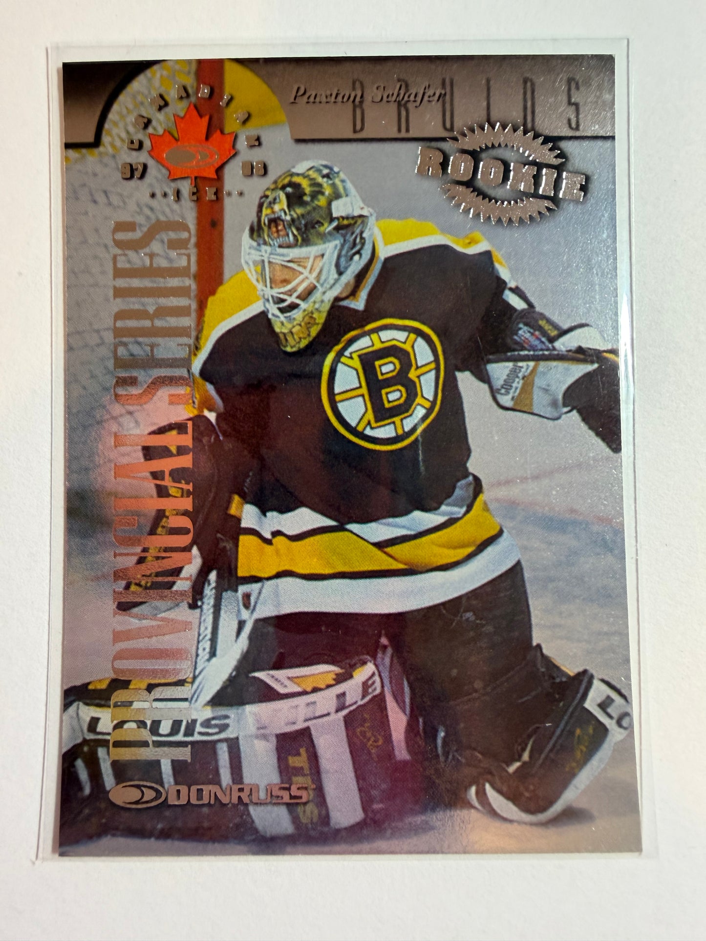 PAXTON SCHAFER - 1997 Donruss Canadian Ice Provincial Series #133, xxx/750