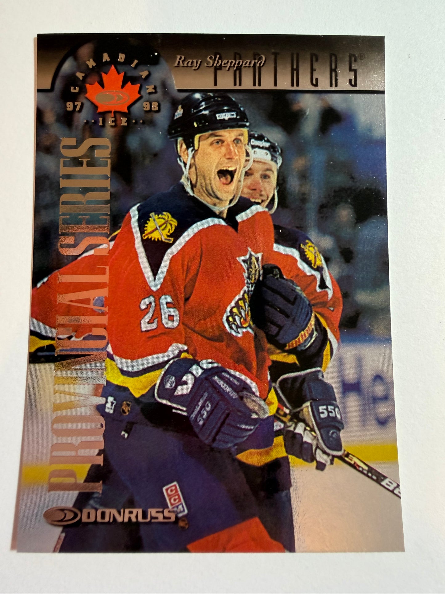 RAY SHEPPARD - 1997 Donruss Canadian Ice Provincial Series #29, xxx/750