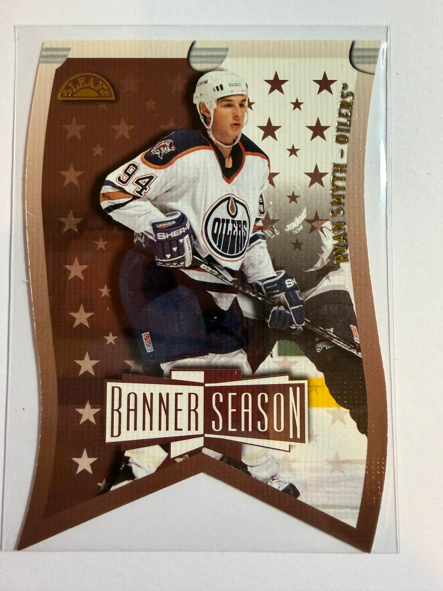 RYAN SMYTH - 1997 Donruss Leaf Banner Season Die Cut #10, xxxx/3500