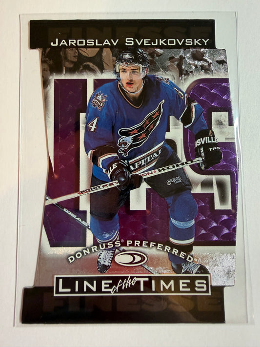 JAROSLAV SVEJKOVSKY - 1997 Donruss Preferred Line of the Times Die Cut #8-B, xxxx/1500