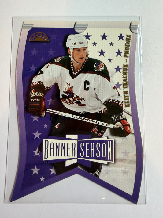KEITH TKACHUK - 1997 Donruss Leaf Banner Season Die Cut #14, xxxx/3500