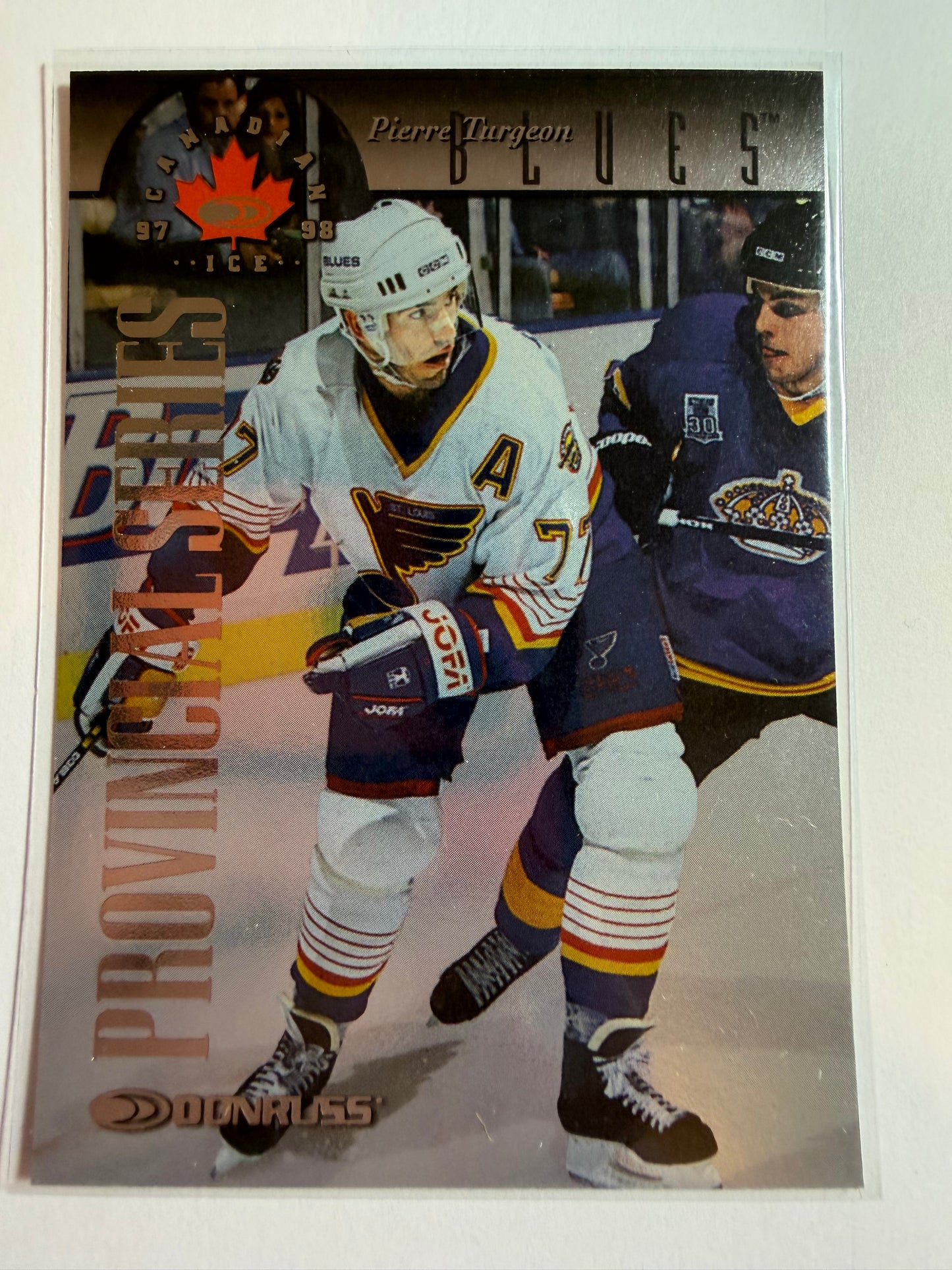 PIERRE TURGEON - 1997 Donruss Canadian Ice Provincial Series #24, xxx/750