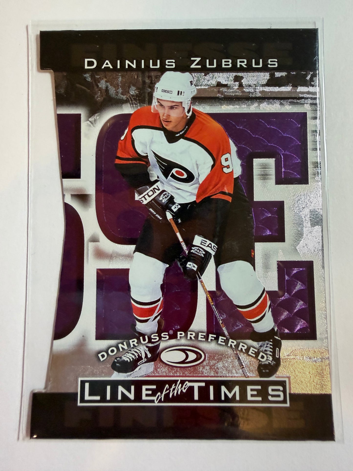 DAINIUS ZUBRUS - 1997 Donruss Preferred Line of the Times Die Cut #8-C, xxxx/1500