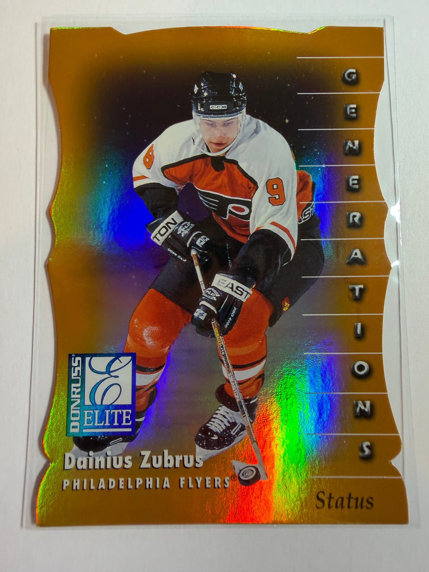 DAINIUS ZUBRUS - 1997 Donruss Elite Status Generations Die Cut #135, xxx/100