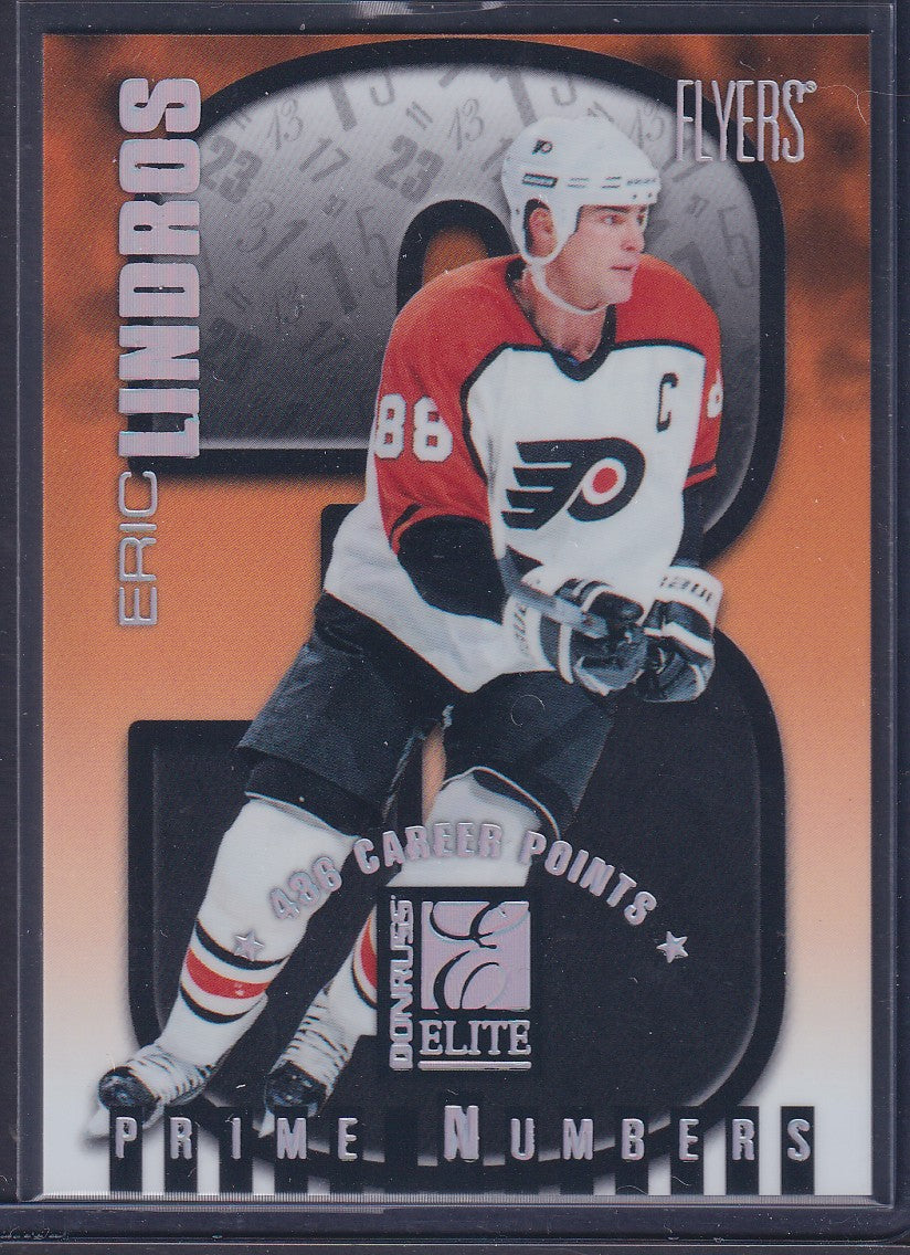 ERIC LINDROS - 1997 Donruss Elite Prime Numbers #4b, xxx/436