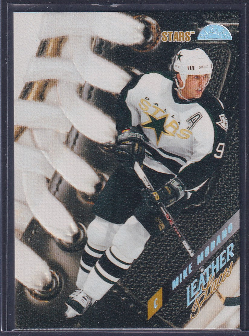 MIKE MODANO - 1997 Donruss Leaf Leather and Laces #15, PROMO