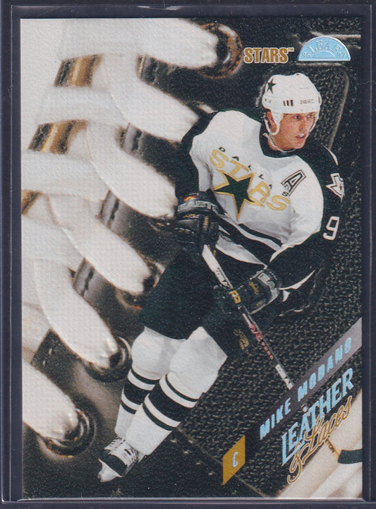 MIKE MODANO - 1997 Donruss Leaf Leather and Laces #15, PROMO