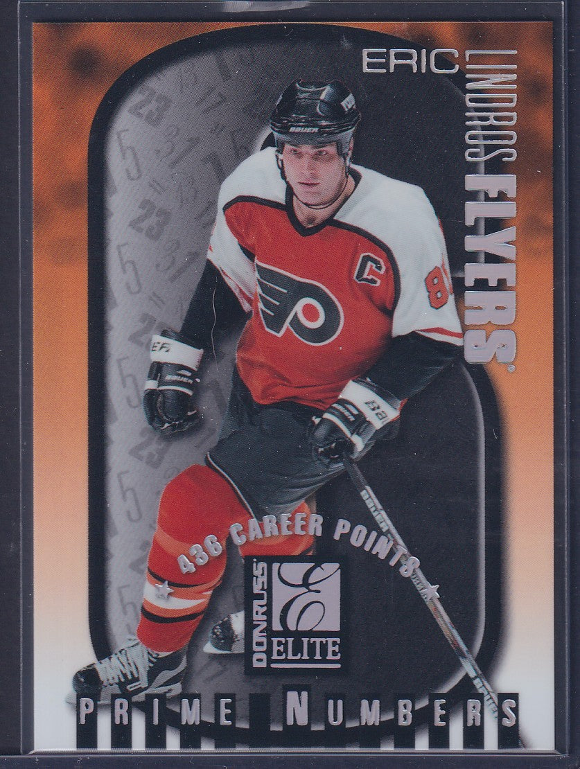 ERIC LINDROS - 1997 Donruss Elite Prime Numbers #4c, xxx/436