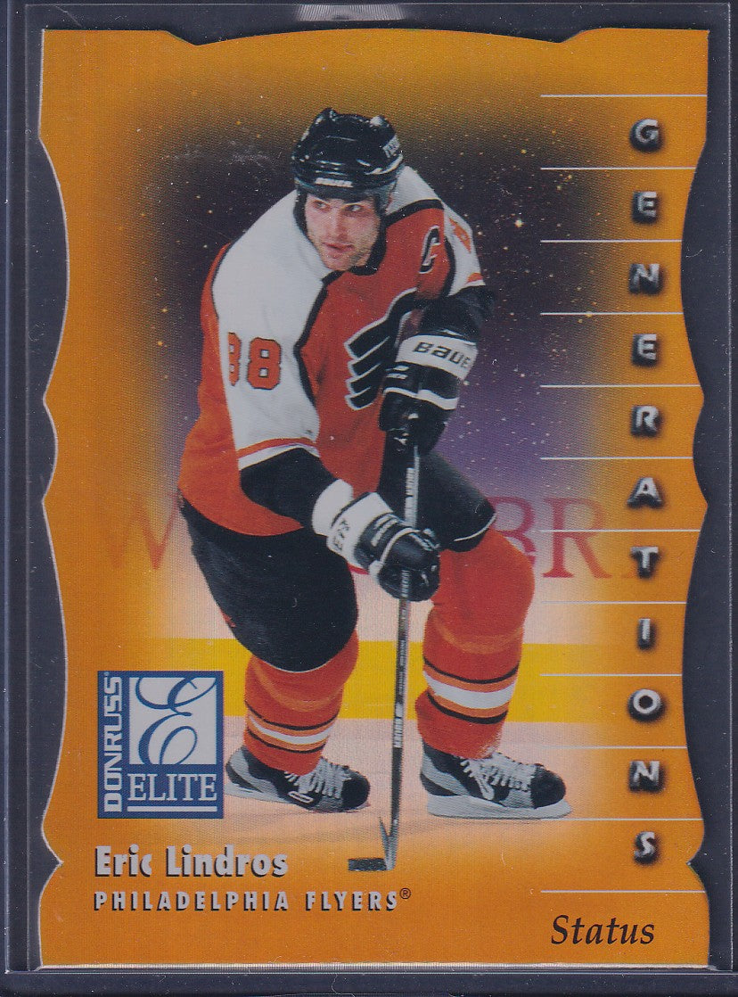 ERIC LINDROS - 1997 Donruss Elite Status Generations Die Cut #119, xxx/100