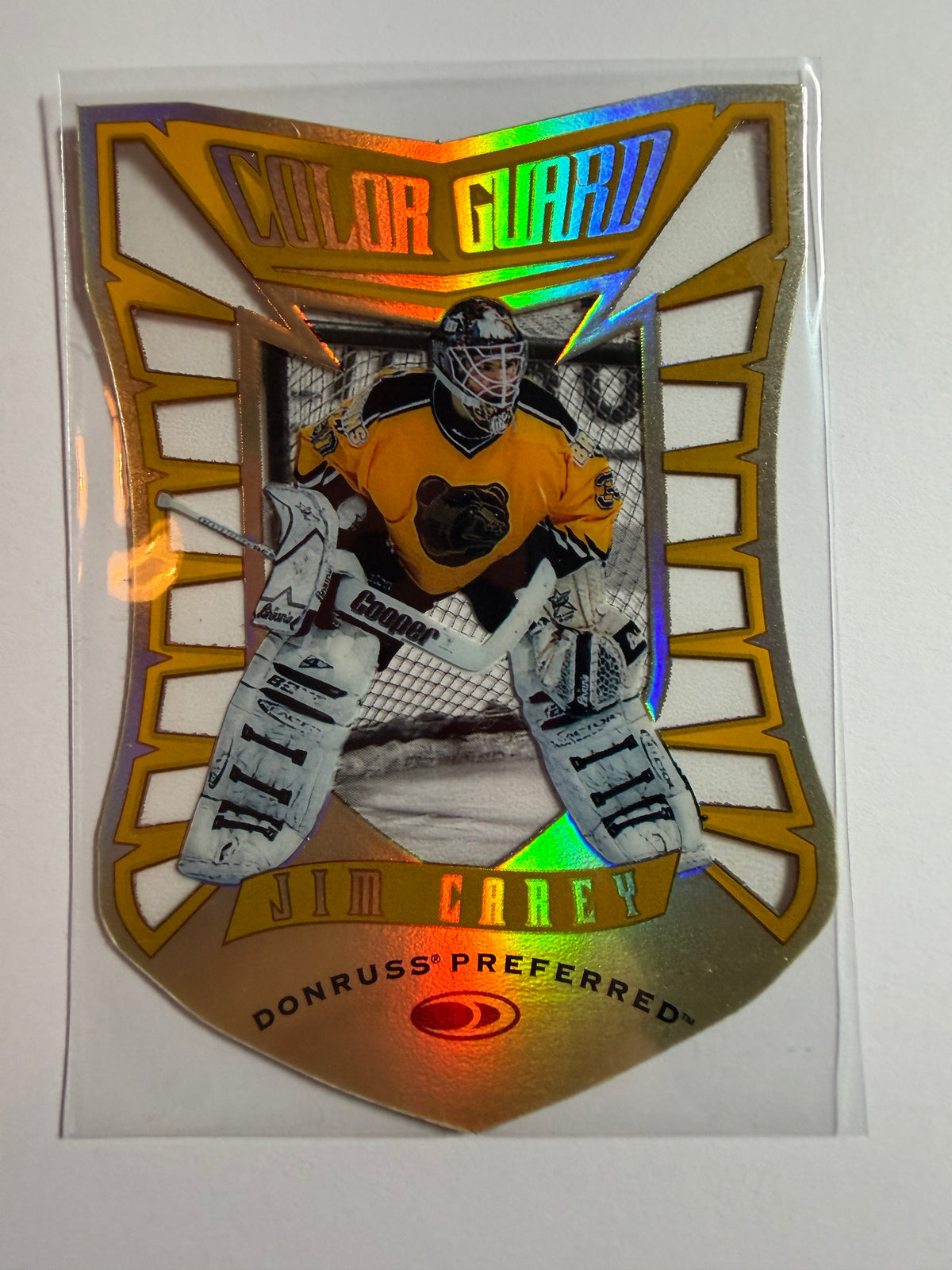 JIM CAREY - 1997 Donruss Preferred Color Guard Die Cut #13, xxxx/1500