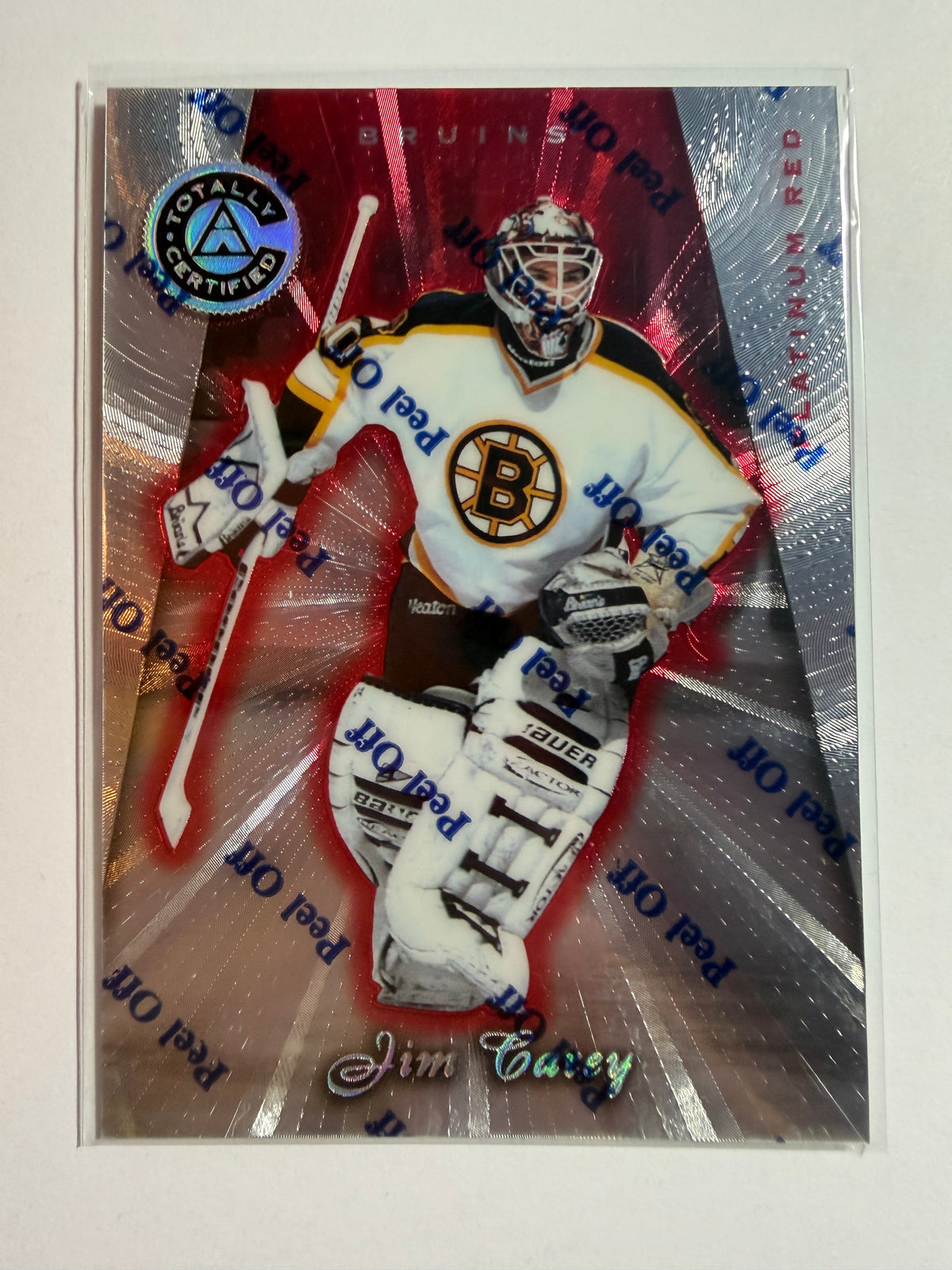 JIM CAREY - 1997 Pinnacle Totally Certified Platinum Red #15, xxxx/1299