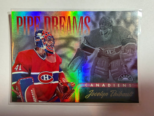 JOCELYN THIBAULT - 1997 Donruss Leaf Pipe Dreams #12, xxxx/2500