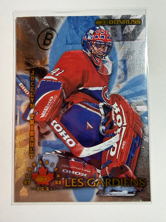 JOCELYN THIBAULT - 1997 Donruss Canadian Ice Les Gardiens #7, xxxx/1500