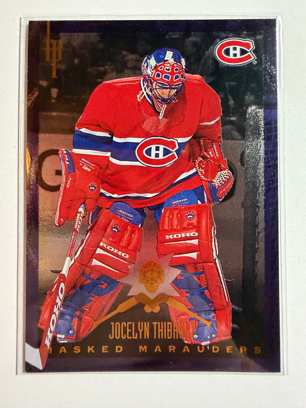 JOCELYN THIBAULT - 1996 Donruss Masked Marauders #8, xxxx/2500