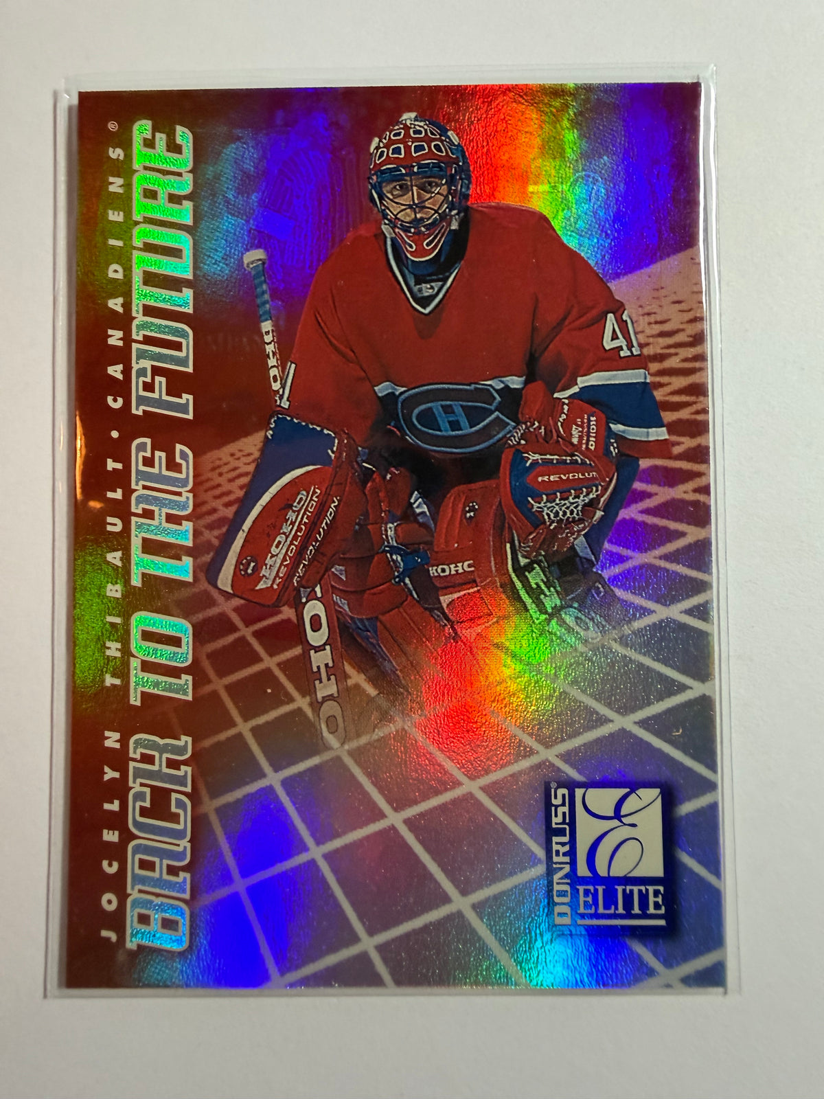 JOCELYN THIBAULT / MARC DENIS - 1997 Donruss Elite Back to the Future #2, xxxx/1500