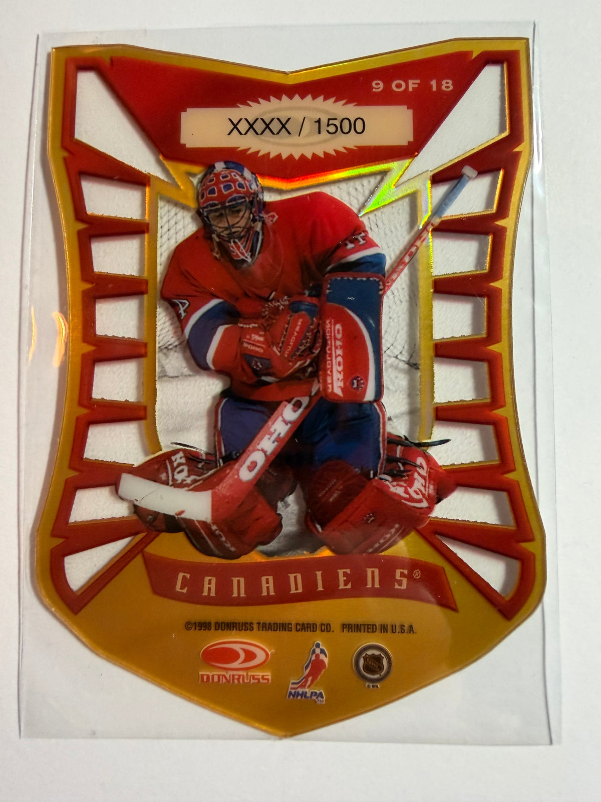 JOCELYN THIBAULT - 1997 Donruss Preferred Color Guard Die Cut #9, xxxx/1500
