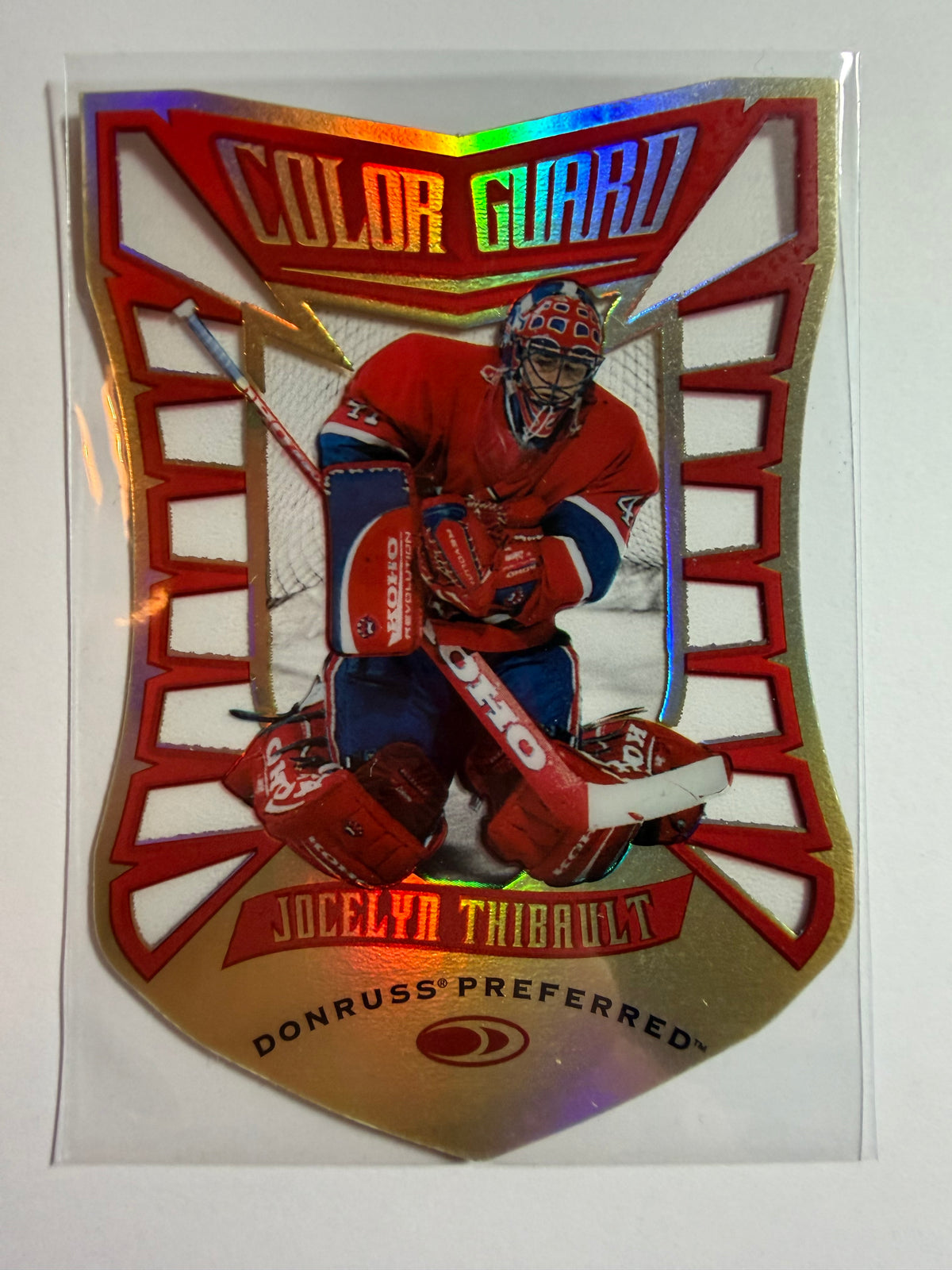 JOCELYN THIBAULT - 1997 Donruss Preferred Color Guard Die Cut #9, xxxx/1500