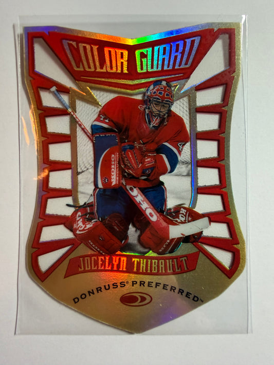 JOCELYN THIBAULT - 1997 Donruss Preferred Color Guard Die Cut #9, xxxx/1500