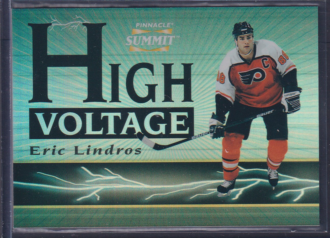 ERIC LINDROS - 1996 Pinnacle Summit High Voltage #9, xxxx/1500