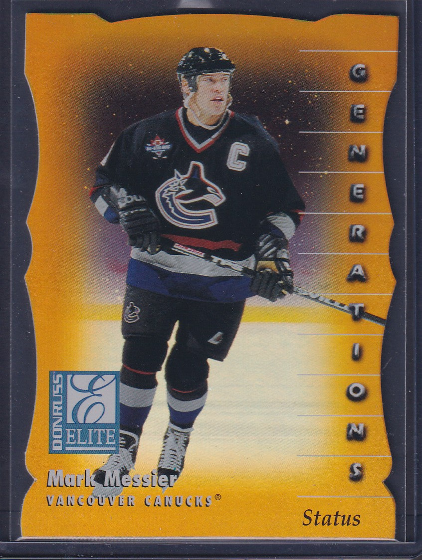 MARK MESSIER - 1997 Donruss Elite Status Generations Die Cut #127, xxx/100
