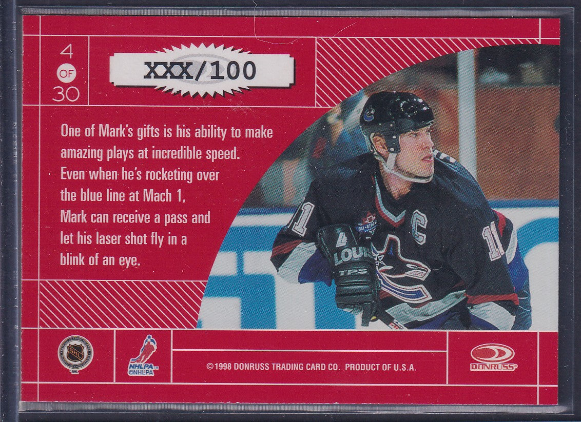 MARK MESSIER - 1997 Donruss Elite Master Craftsmen #4, xxx/100