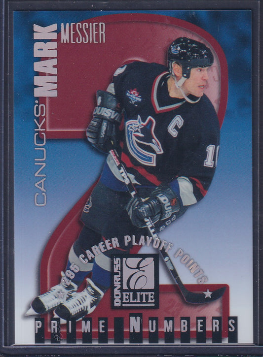MARK MESSIER - 1997 Donruss Elite Prime Numbers #3a, xxx/295