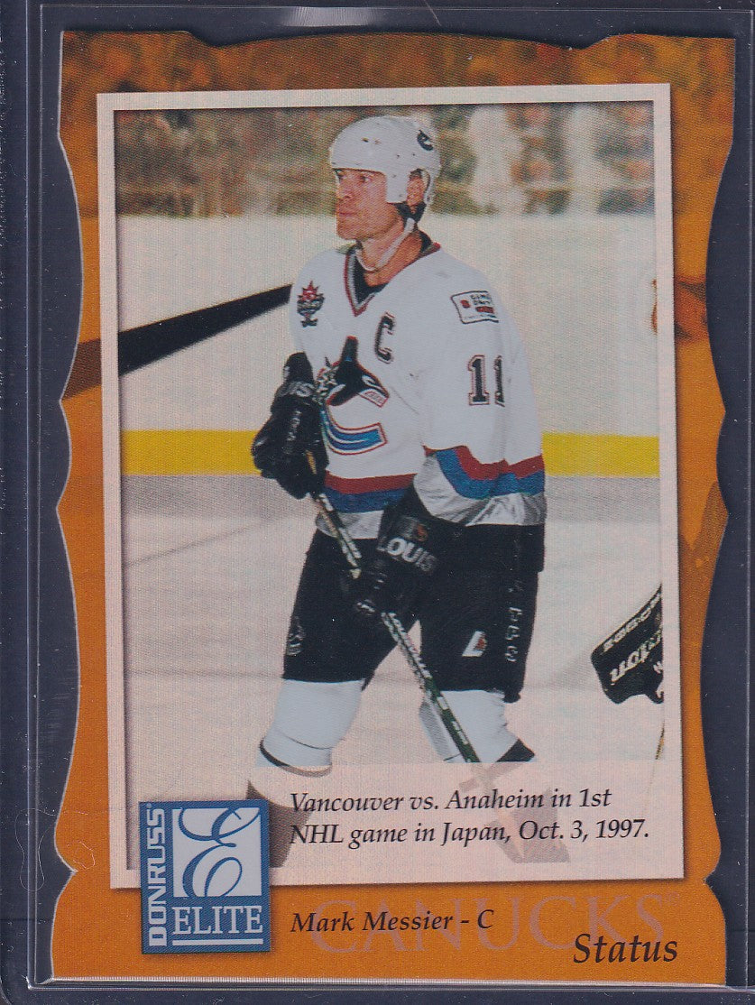 MARK MESSIER - 1997 Donruss Elite Status Checklist Die Cut #150, xxx/100