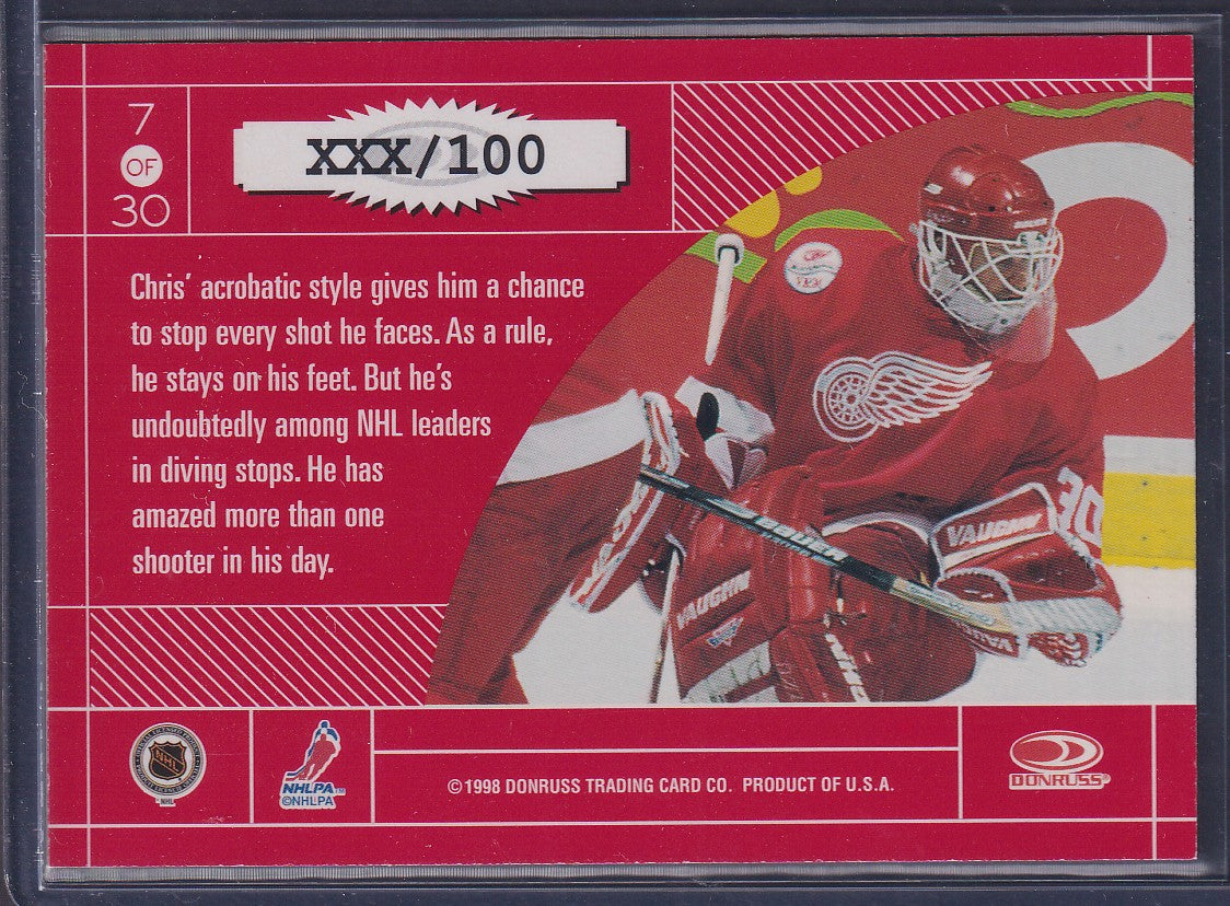 CHRIS OSGOOD - 1997 Donruss Elite Master Craftsmen #7, xxx/100