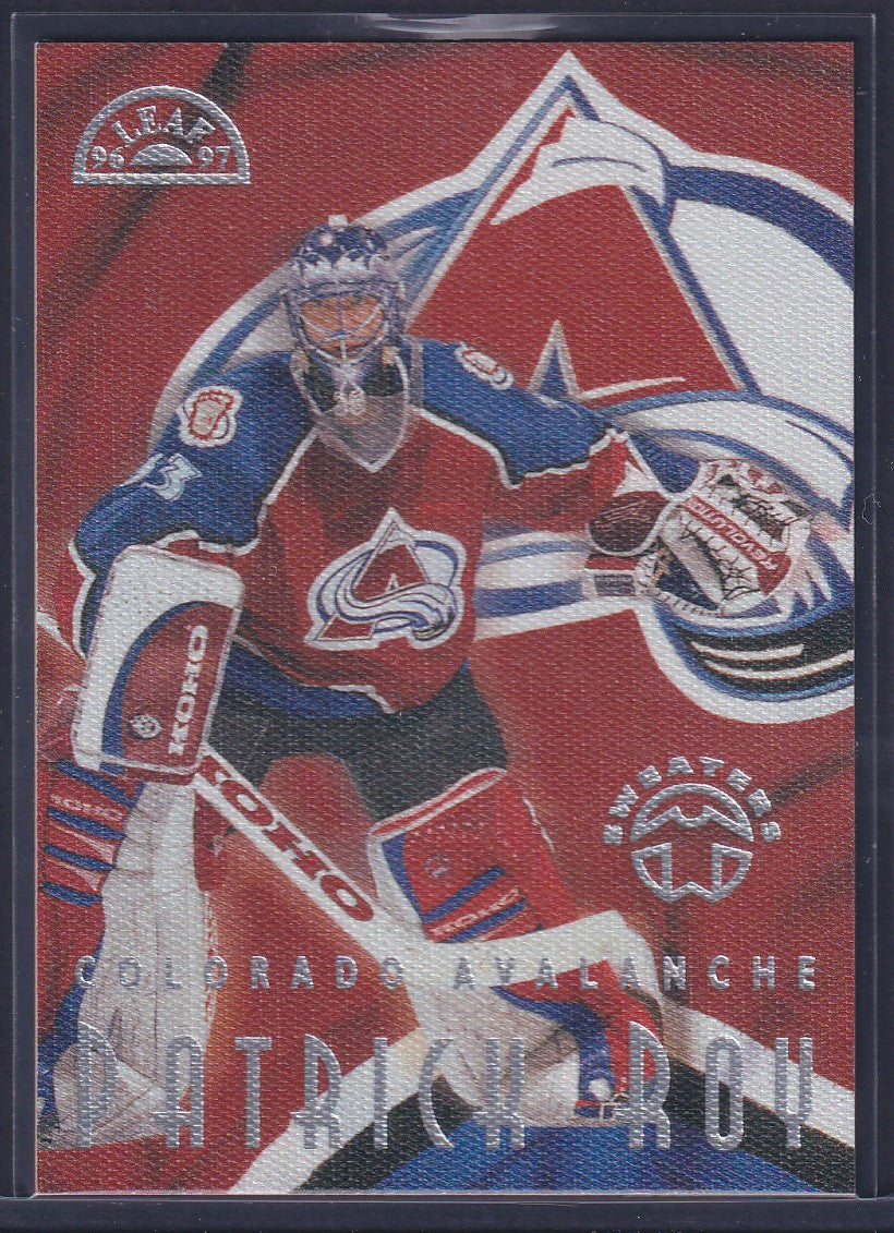 PATRICK ROY - 1996 Donruss Leaf Sweaters #2, xxxx/5000