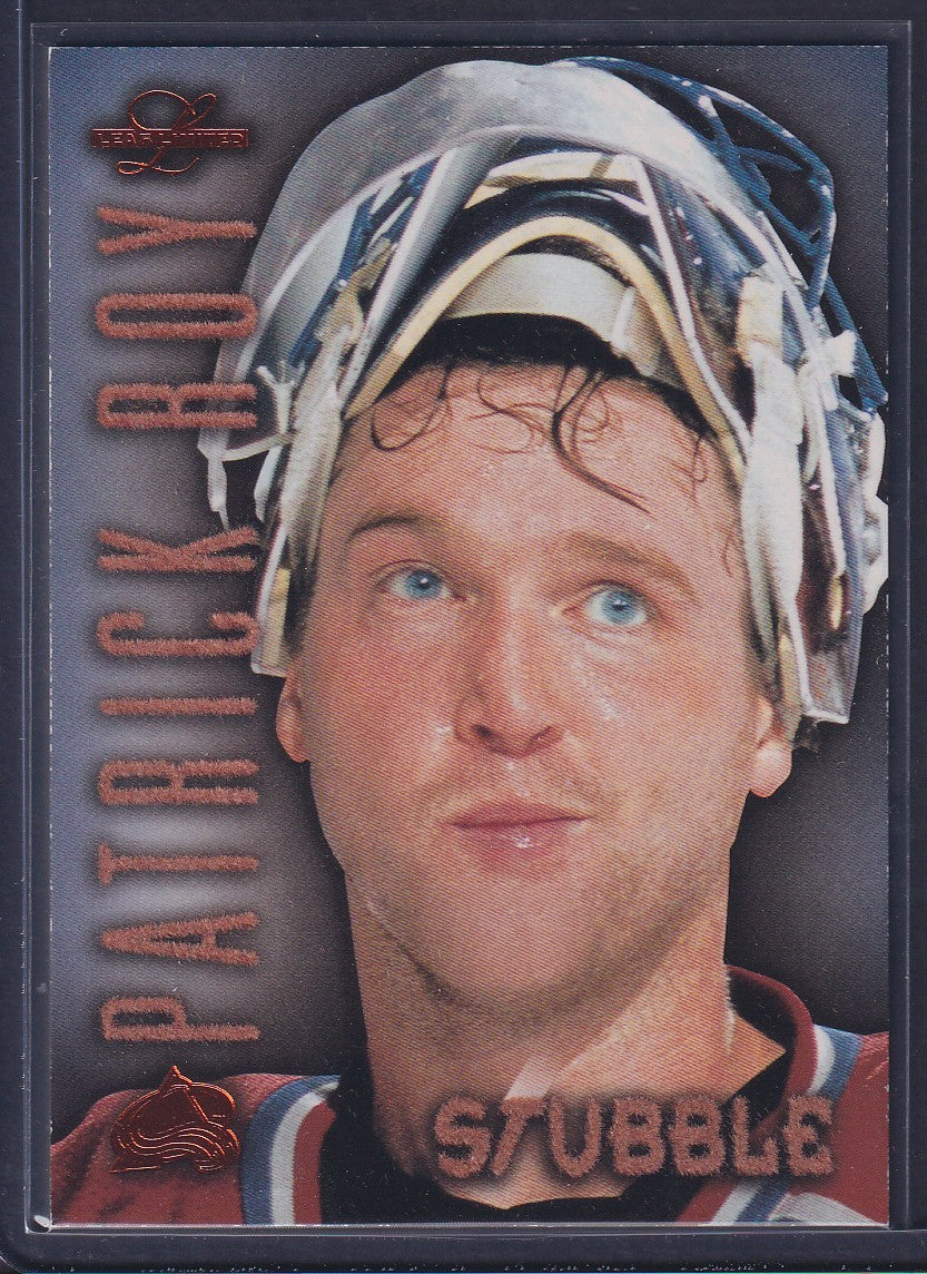 PATRICK ROY - 1996 Donruss Leaf Limited Stubble #1, xxxx/1500