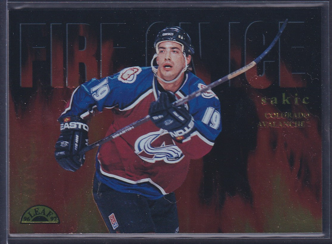 JOE SAKIC - 1996 Donruss Leaf Fire on Ice #3, xxxx/2500