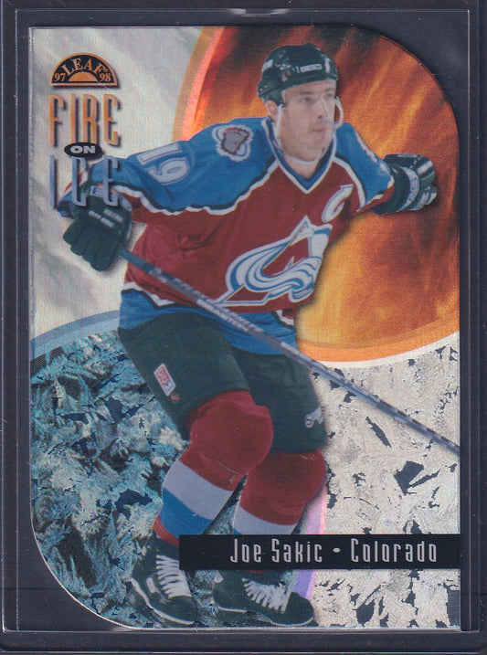 JOE SAKIC - 1997 Donruss Leaf Fire on Ice #7, xxxx/1000