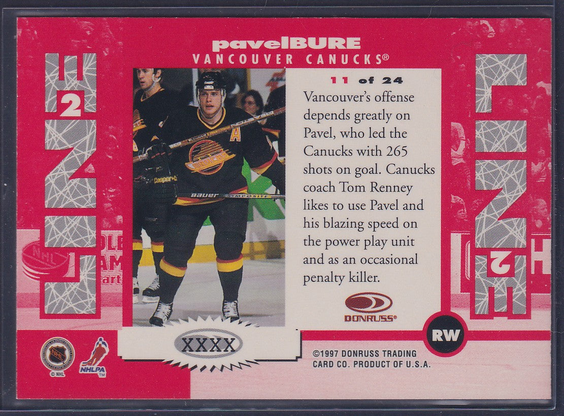 PAVEL BURE - 1997 Donruss Line 2 Line #11, xxxx