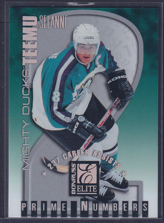 TEEMU SELANNE - 1997 Donruss Elite Prime Numbers #7a, xxx/237