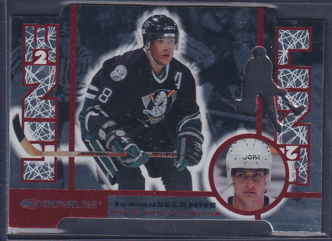 TEEMU SELANNE - 1997 Donruss Line 2 Line Die Cut #2, xxxx