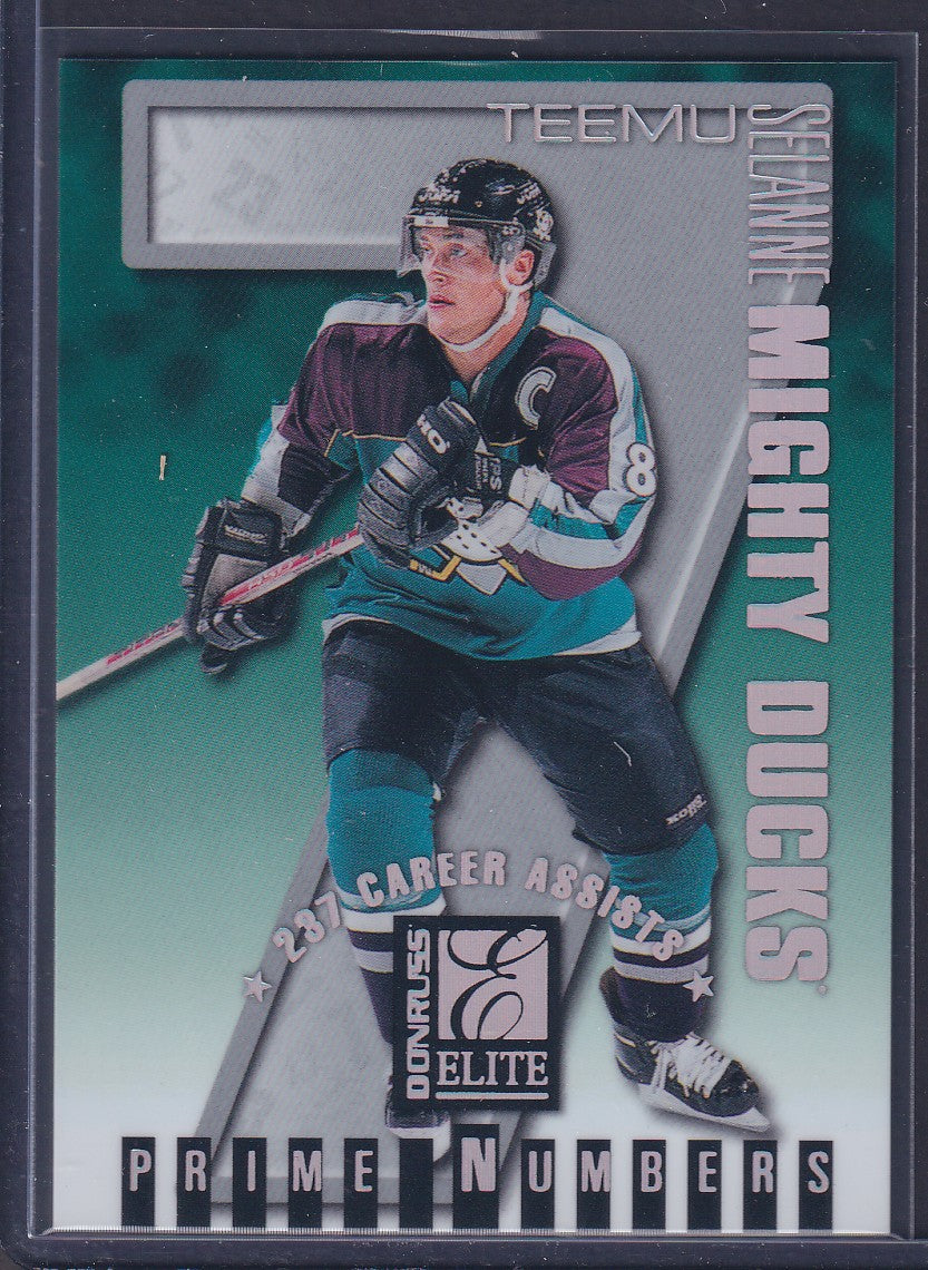 TEEMU SELANNE - 1997 Donruss Elite Prime Numbers #7c, xxx/237