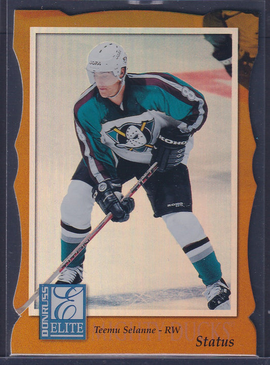 TEEMU SELANNE - 1997 Donruss Elite Status Die Cut #17, xxx/100