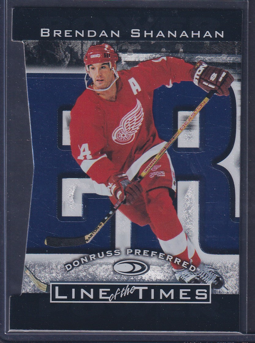 BRENDAN SHANAHAN - 1997 Donruss Preferred Line of the Times Die Cut #2-C, xxxx/1500