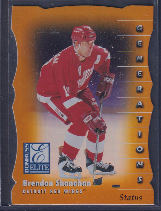 BRENDAN SHANAHAN - 1997 Donruss Elite Status Generations Die Cut #133, xxx/100