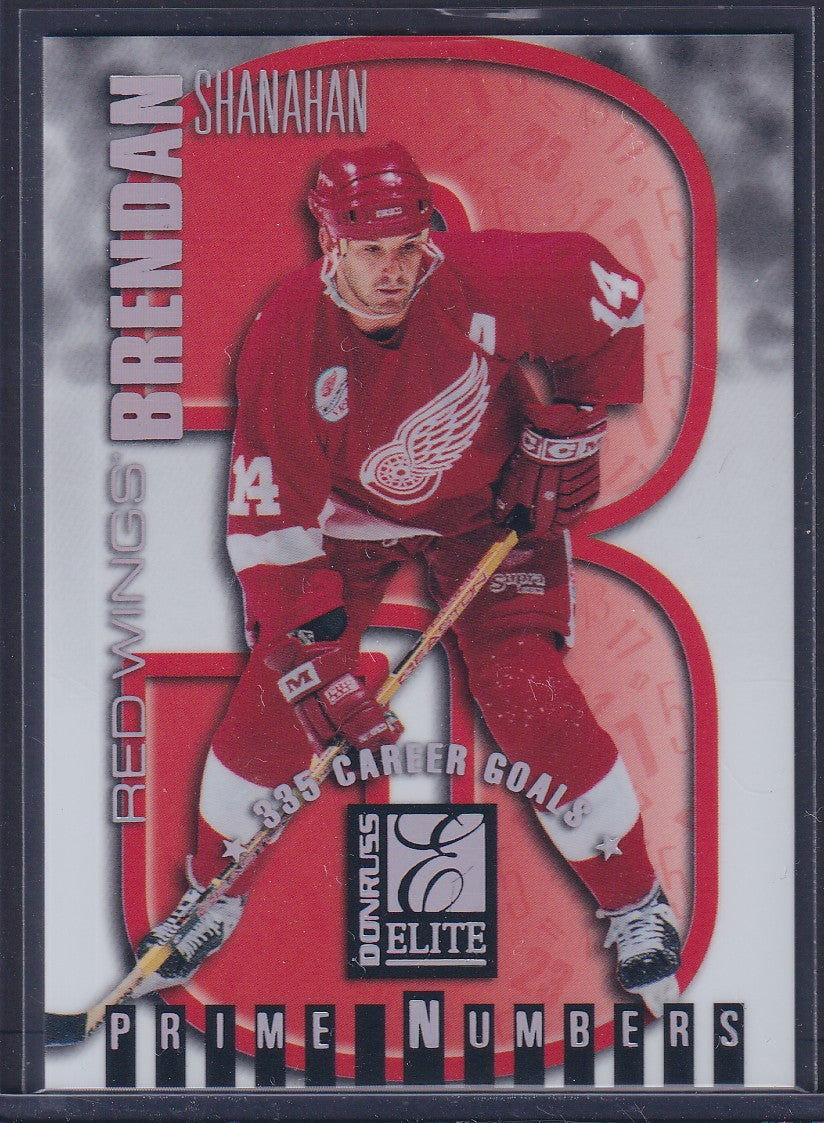BRENDAN SHANAHAN - 1997 Donruss Elite Prime Numbers #9a, xxx/335