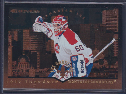 JOSE THEODORE - 1996 Donruss Canadian Ice Les Gardiens #10, xxxx/1500