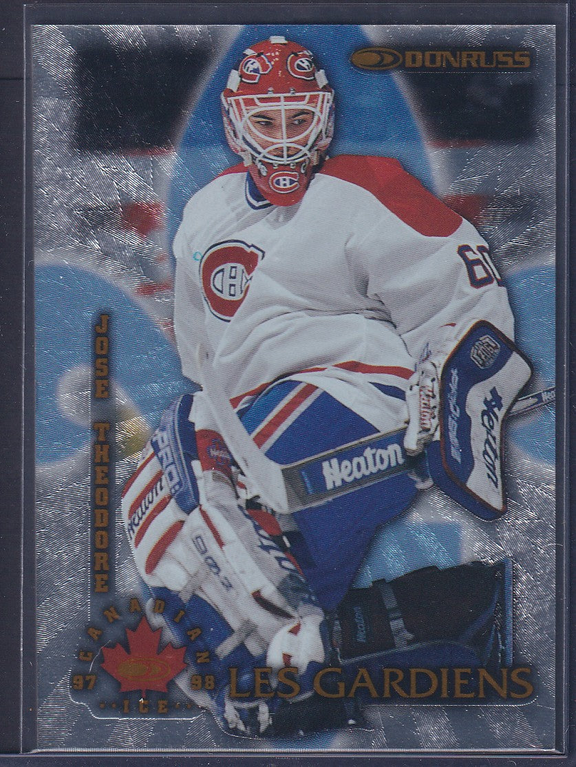 JOSE THEODORE - 1997 Donruss Canadian Ice Les Gardiens #6, xxxx/1500