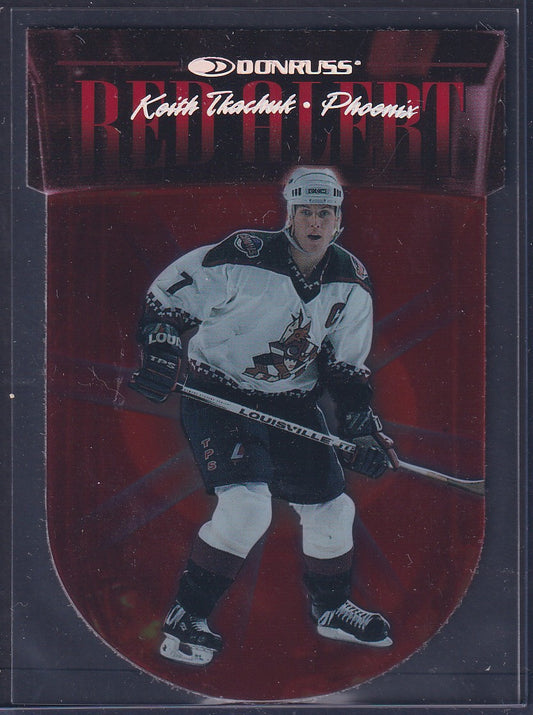 KEITH TKACHUK - 1997 Donruss Red Alert Die Cut Clear Cut #4, xxxx/5000