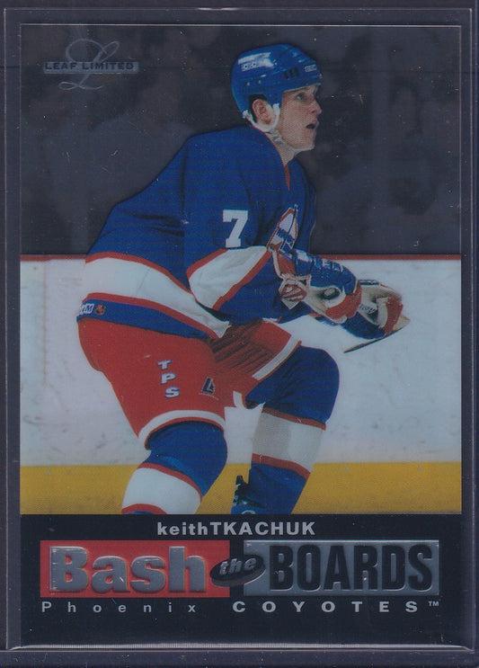 KEITH TKACHUK - 1996 Donruss Leaf Bash the Boards Clear Cut #5, xxxx/2500