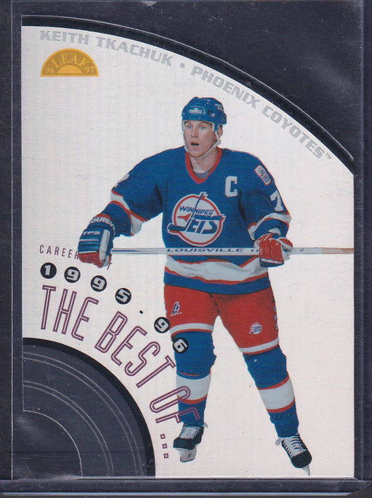 KEITH TKACHUK - 1996 Donruss Leaf The Best of Die Cut #5, xxxx/1500