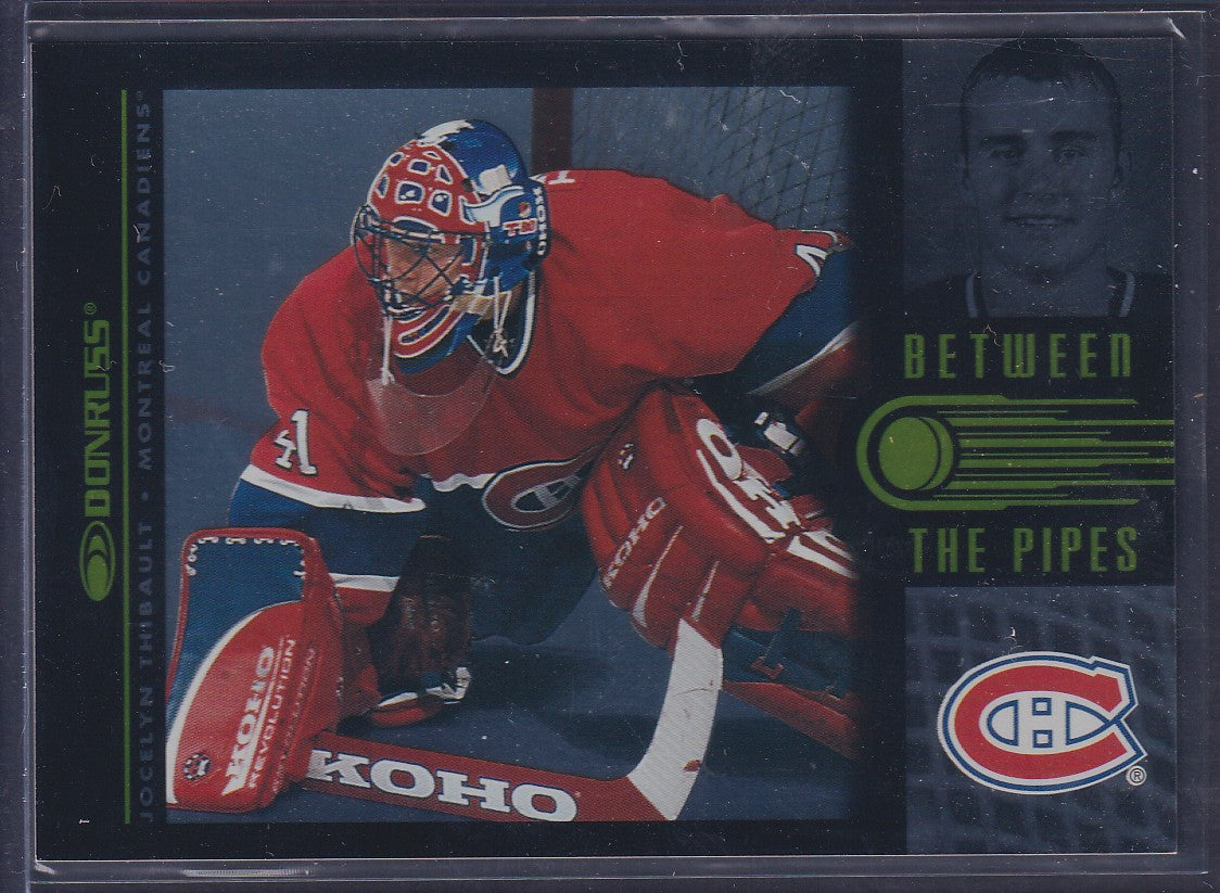 JOCELYN THIBAULT - 1996 Donruss Between the Pipes #10, xxxx/3500