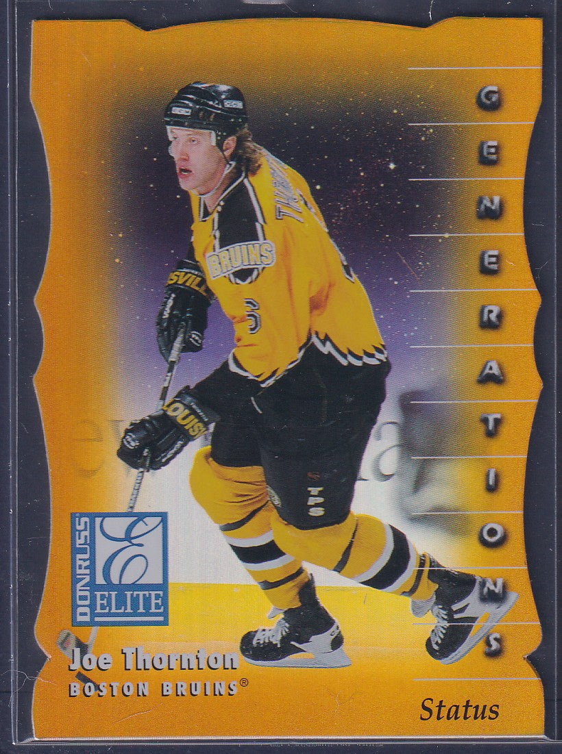 JOE THORNTON - 1997 Donruss Elite Status Generations Die Cut #138, xxx/100
