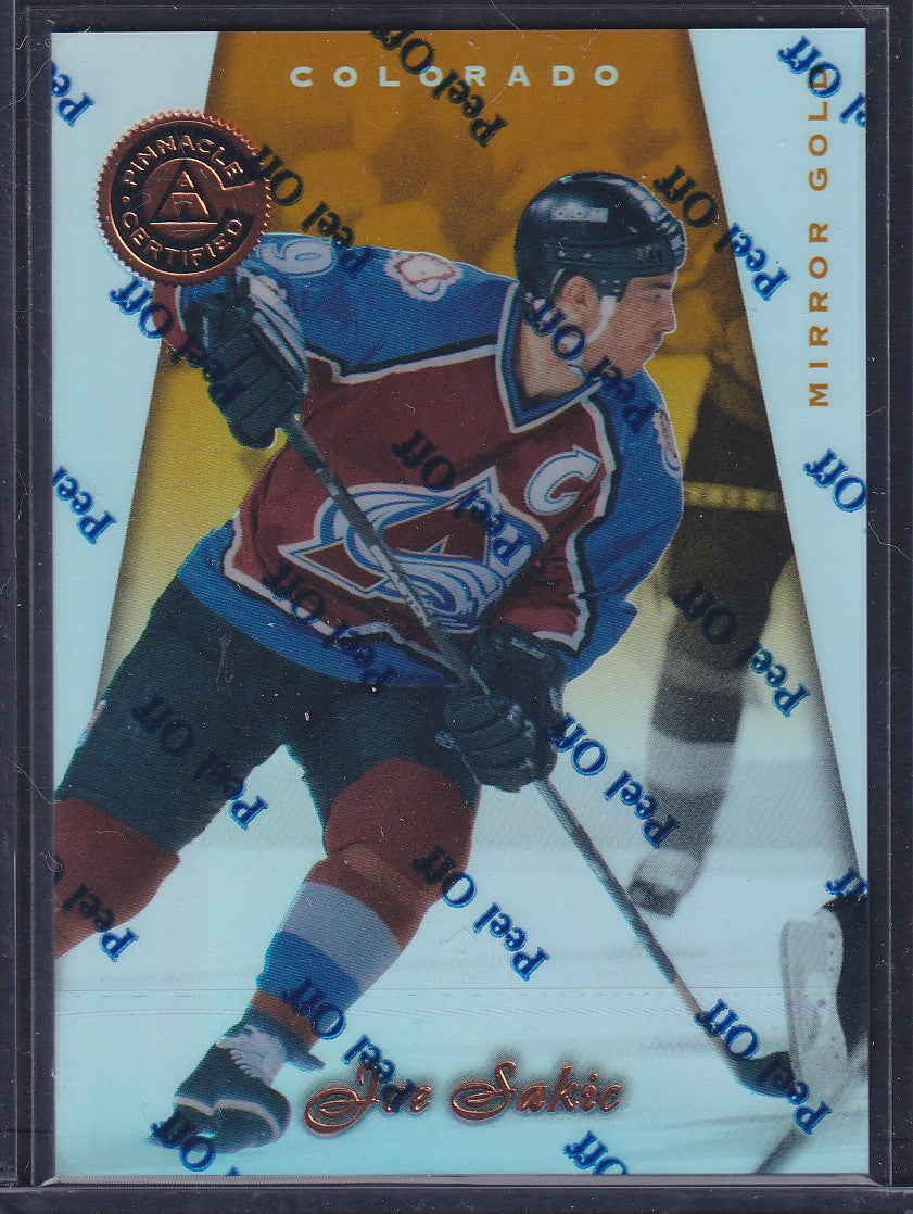 JOE SAKIC - 1997 Pinnacle Certified MIRROR GOLD w/ Coating #50