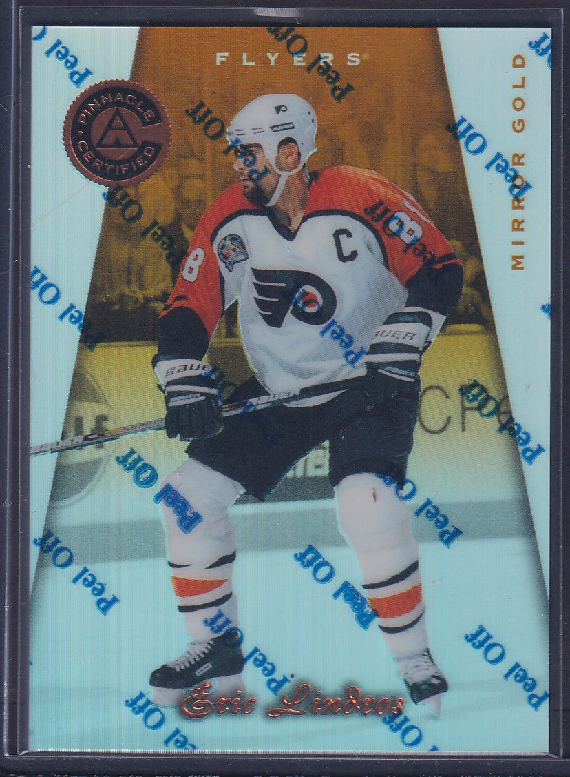 ERIC LINDROS - 1997 Pinnacle Certified MIRROR GOLD w/ Coating #31