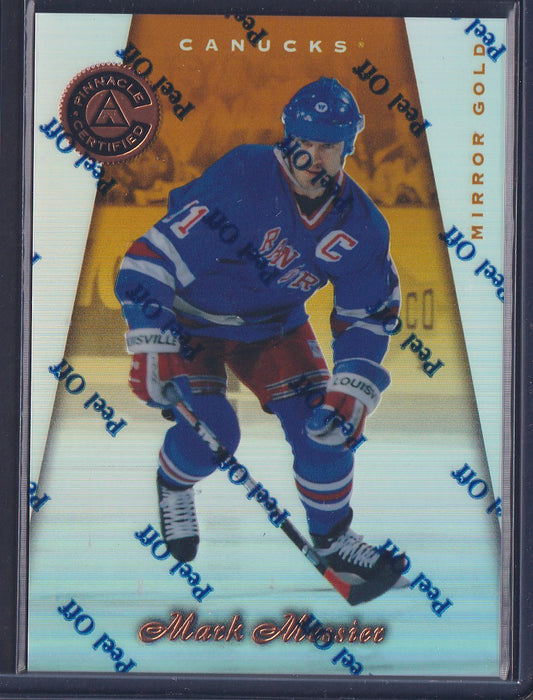 MARK MESSIER - 1997 Pinnacle Certified MIRROR GOLD w/ Coating #43